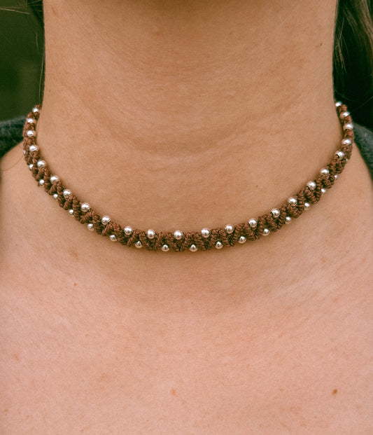 Choker de Macramé simple