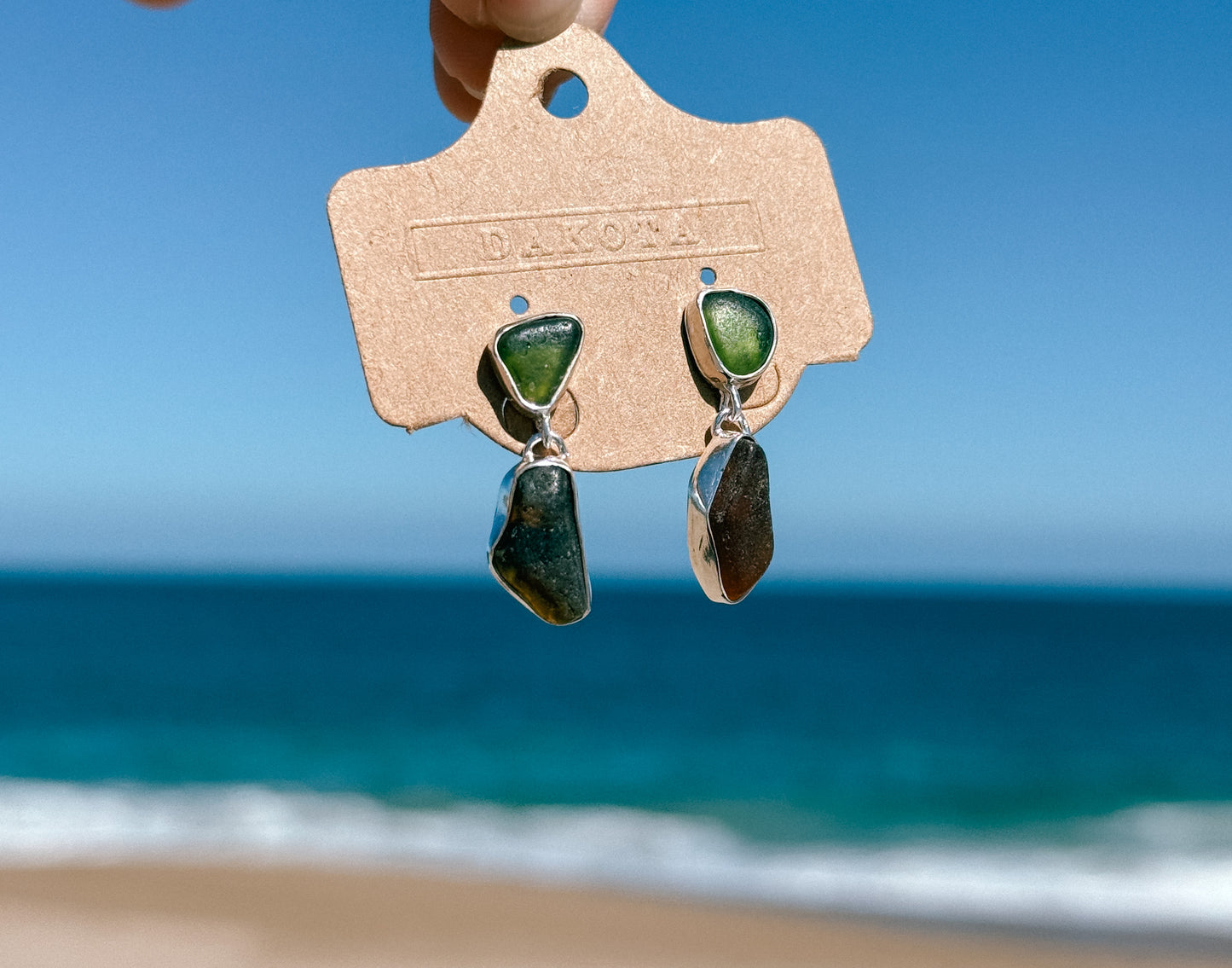 Aros con seaglass 2