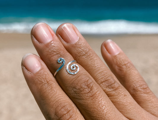 Anillo doble espiral