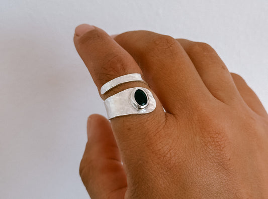 Anillo BALI con ónix negro