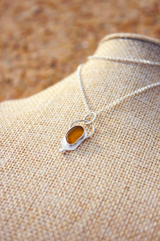 Colgante Sea Glass ámbar