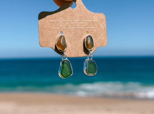 Aros con seaglass 1