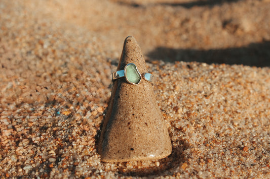 Anillo BRISA mini con Seaglass